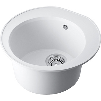 Omoikiri Miya 50-R Кухонная мойка 50.5x21x49см.,встраиваемая, цвет: белый