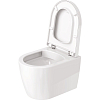 Duravit ME by Starck Комплект: унитаз подвесной Compact Rimless, 37x48см 253009 + сиденье с микролифтом: 002019, цвет: белый