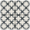 Mutina Azulej Керамогранит 20x20см, универсальный, глазурованный, цвет: estrela nero