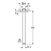 Grohe RSH Кронштейн для верхнего душа, 29.2см., потолочный, цвет: хром