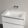 Villeroy&Boch Subway 3.0 Раковина 80х47х16.5см., без отв., подвесная, без перелива, цвет: альпийский белый