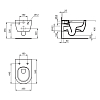 Ideal Standard Blend Curve Унитаз подвесной 54х36см., безободковый с технологией смыва RimLS+®, цвет: белый