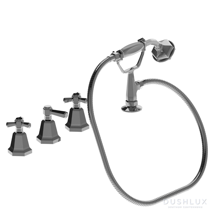 Фото Stella Eccelsa Смеситель на борт ванны на 4 отверстия 3256TR2/307, без излива, цвет: хром