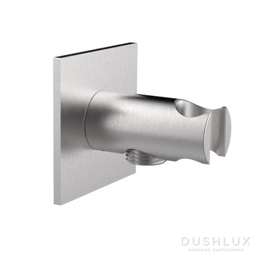 Фото Almar 316 Stainless Steel Вывод из стены, с держателем для ручного душа, цвет: нержавеющая сталь брашированная AISI 316