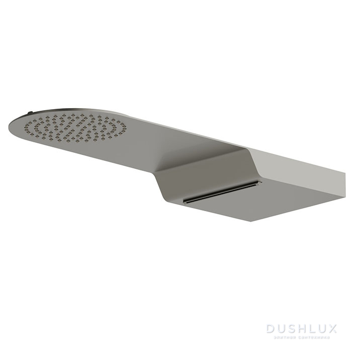 Фото Newform Head Showers Верхний душ 45x17см., настенный, дождь/водопад, цвет: titanium satin