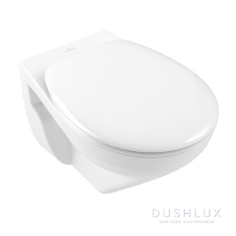 Фото Villeroy&Boch O.novo Унитаз 36х54х35.6см., подвесной, DirectFlush, CeramicPlus, цвет: Pergamon