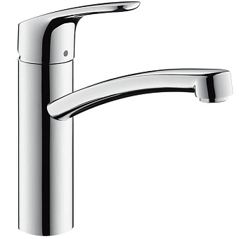 Hansgrohe Focus Смеситель для кухни, на 1 отв., поворотный излив 220мм, h155мм, 1jet, цвет: под сталь