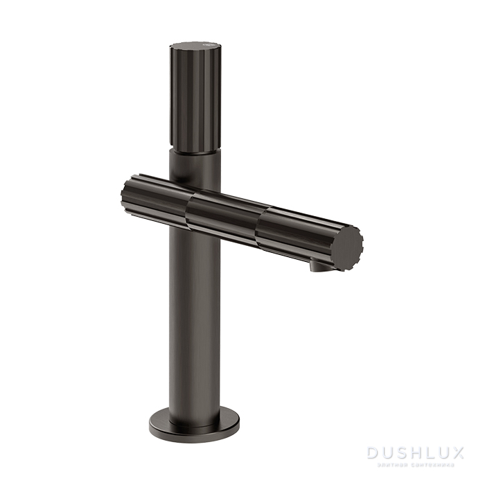 Фото Gessi Incastri Смеситель для раковины, 1 отв., цвет: Black Metal Br. PVD
