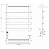 Secado Понтида 1 КСП Полотенцесушитель 50x60 см/60, электрический, цвет: хром