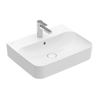 Villeroy&Boch Finion Раковина 60x47см., подвесная, 1 отв., без перелива, цвет: альпийский белый
