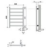 Neoinox Eco Полотенцесушитель 60x45см, электрический, тэн, цвет: хром