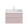 Kerama Marazzi Cubo Тумба 77.8х47х47.5см., подвесная, с ящиками, цвет: мальва матовый