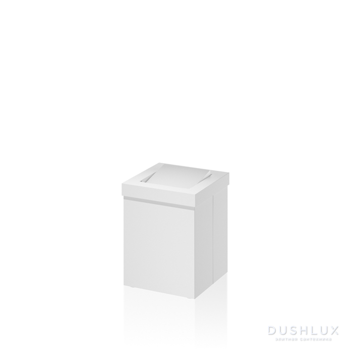 Фото Decor Walther DW 1130 Корзина для бумаги 12x12x15см, с крышкой, цвет: белый матовый