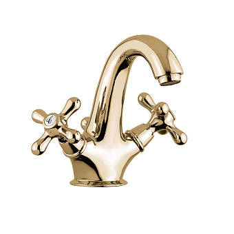 Emmevi Deco Classic Смеситель для раковины (излив 14.5 см), с донным клапаном, цвет: бронза
