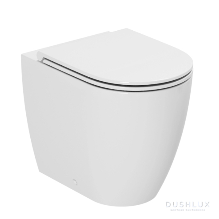 Фото Azzurra Comoda Унитаз приставной 53x36см., c креплением VFV, Easy Clean, цвет: белый