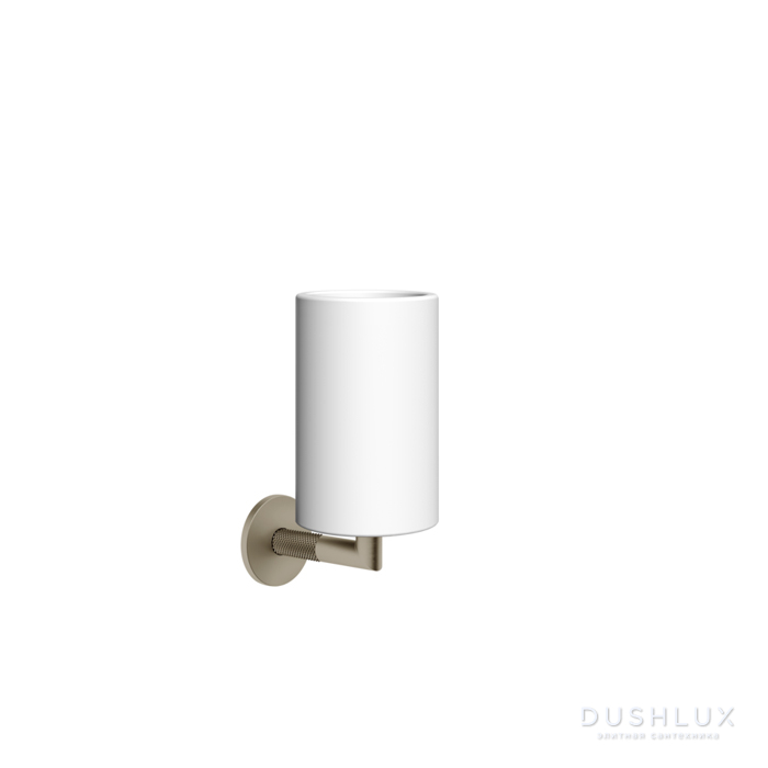 Фото Gessi Anello Стакан, подвесная, цвет: Finox Brushed Nickel/белый