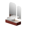 Kerama Marazzi Magica Тумба 115.4х48.5х22см., подвесная, 2 ящика, цвет: венецианский красный матовый