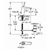 Grohe Eurodisc Joy Смеситель для раковины, на 1 отв., излив: 14см., с донным клапаном, цвет: хром