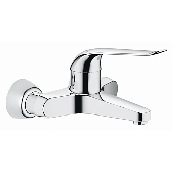 Grohe Euroeco Sp Смеситель для раковины, настенный, излив: 20см, цвет: хром