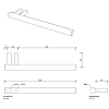 Decor Walther Bar HTH Полотенцедержатель 25см, подвесной, цвет: хром