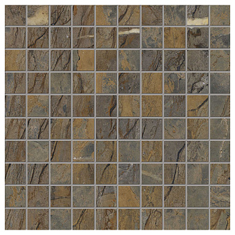 Emilceramica Tele DI Marmo Reloaded Керамогранит 30x30x0,95см, универсальная, глазурованный, цвет: Mosaico Fossil Brown Malevich Lappato