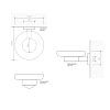 Decor Walther Basic WSS Мыльница подвесная, цвет: хром