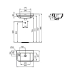 Ideal Standard Calla Раковина 50x32xh18см, подвесная, с 1 отверстием, Sx, с крепежом, цвет: белый глянец