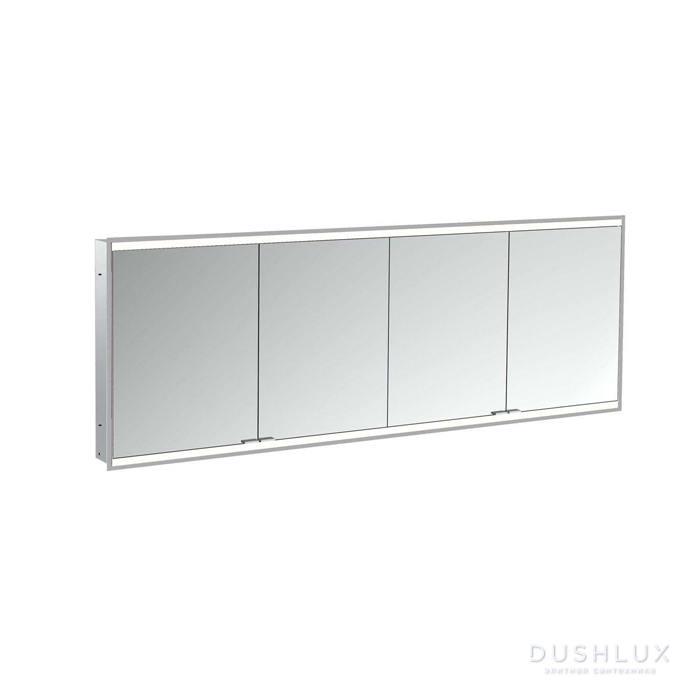 Фото Emco Prime Зеркальный шкаф 200см., с подсветкой LED 2 Facelift встраив. модель, 4-дверки, IP 20 зеркальная задняя стенка