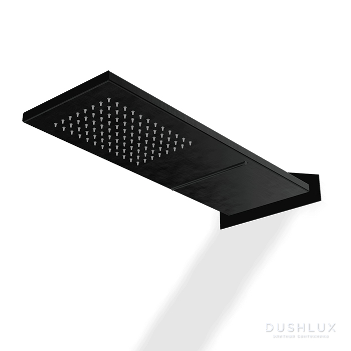 Фото Treemme Shower and Thermostatic Верхний душ 47x17см, настенный, 2 режима, цвет: Gun Metal PVD