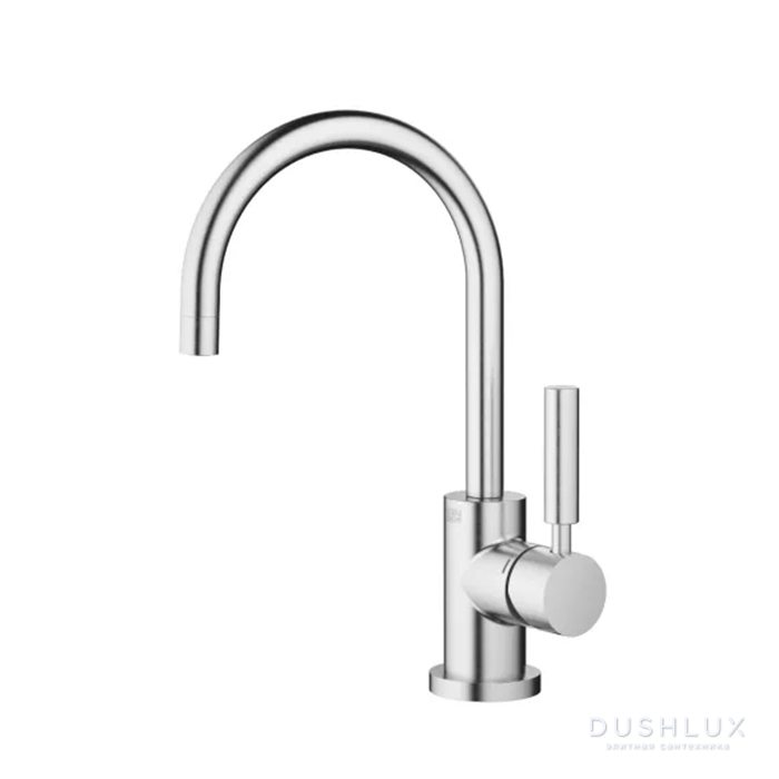 Фото Dornbracht Tara Смеситель для раковины,на 1 отв., с донным клапаном, цвет: Хром сатинированный