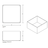 Decor Walther DW 367 Бокс универсальный 17x17x9см, цвет: черный матовый