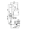 Paffoni Joker Смеситель для раковины, на 1 отв., с автоматическим донным клапаном, цвет: хром