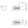 Gessi 316 Крючок настенный, цвет: шлифованная сталь