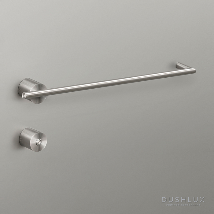 Фото CEA Design EQUILIBRIO Полотенцесушитель 58см, электрический, 1 трубка, кнопка включения в комплекте, цвет: нержавеющая сталь