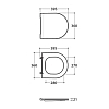 Globo Forty3 Сиденье быстросъемное для унитаза FOS04/FOS06/FO003, duroplast, цвет: белый/хром