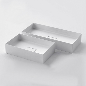 Falper Quattro.Zero Раковина 50x31x10 см, без отв., накладная, цвет: белый матовый