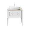 Kerama Marazzi Plaza Classic Тумба напольная 80см, 1+1 ящик, цвет: белый матовая