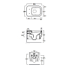 Simas Henges Унитаз подвесной 38х55см.,безободковый, цвет: Cementto matt