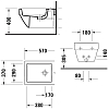 Duravit Vero Air Биде подвесное 37x57см., 1 отв., цвет: белый