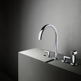 Fantini Icona Deco Смеситель для раковины, 4 отв., цвет: хром