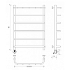 Secado Мерида 1 К Полотенцесушитель 60x80 см, электрический, цвет: хром