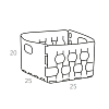 ADJ Корзинка Dubai, 25x25xH20 см, цвет: небесный/эвкалипт