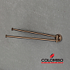 Colombo Plus Полотенцедержатель 34.5см, двойной, цвет: PVD Vintage