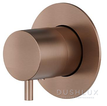 Фото Newform X-Steel 316 Смеситель для душа, встраиваемый, цвет: PVD Brushed copper bronze