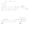 Decor Walther Bar TPH1 Держатель туалетной бумаги, подвесной, цвет: золото