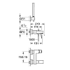 Grohe Eurocube, Смеситель для ванны, цвет: хром