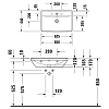 Duravit D-Neo Раковина 65x44см., накладная, 1 отв., с переливом, цвет: белый