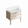 Kerama Marazzi Pompei Тумба 80см., подвесная, 2 ящика, цвет: камео бежевый глянцевый