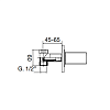 Maier Cylinder Kран Встраиваемый 1/2”, цвет: хром