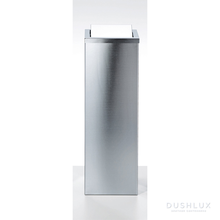 Фото Decor Walther DW 1013 Корзина для бумаги 20x20x60см, с крышкой, цвет: сталь матовая